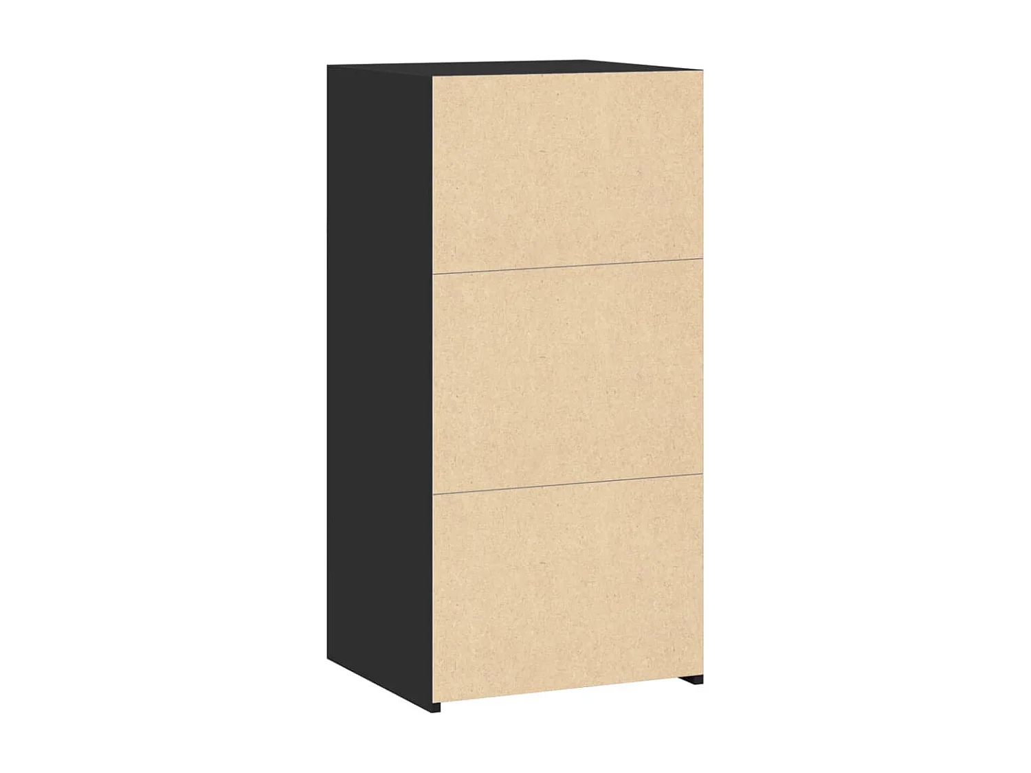 Dressoir 45x41x93 cm bewerkt hout zwart