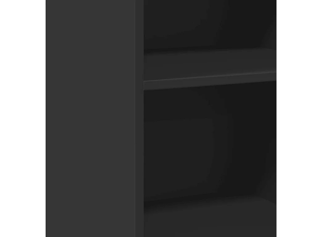 Dressoir 45x41x93 cm bewerkt hout zwart