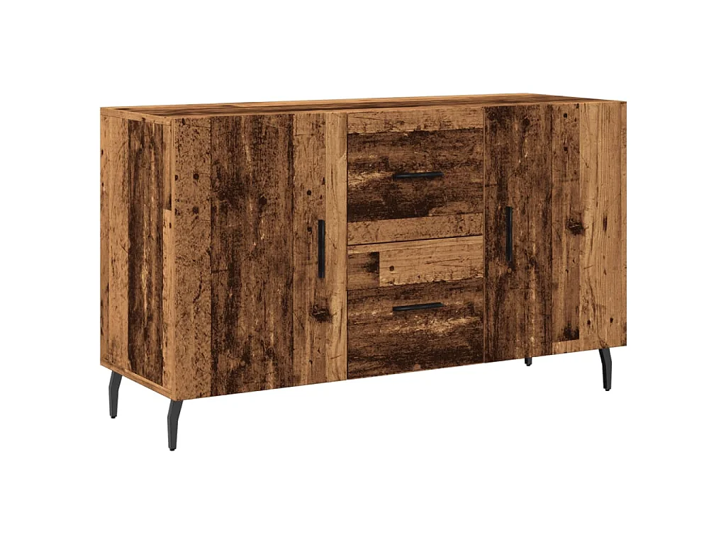 Buffet vieux bois 100x36x60 cm bois d'ingénierie