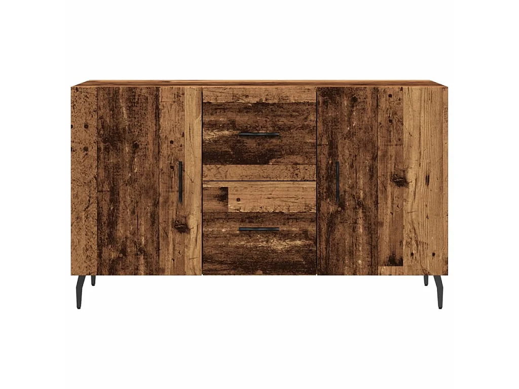 Buffet vieux bois 100x36x60 cm bois d'ingénierie