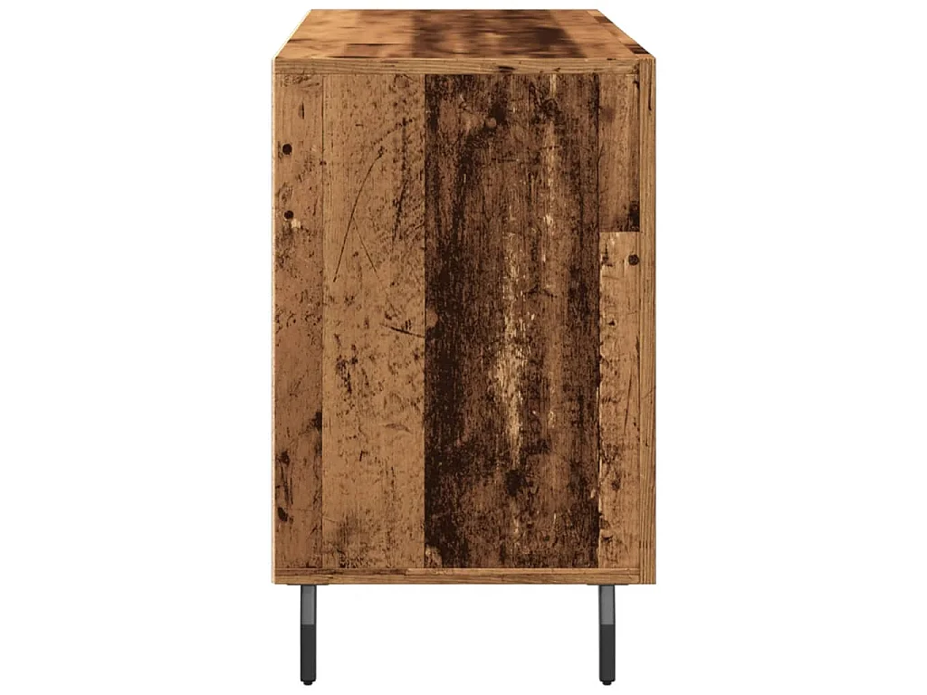 Buffet vieux bois 100x36x60 cm bois d'ingénierie