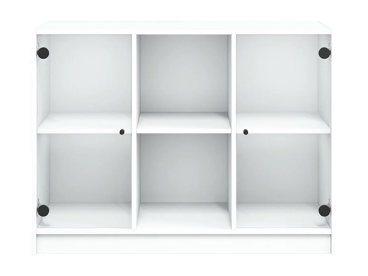 Buffet blanc 102x37x75,5 cm bois d'ingénierie