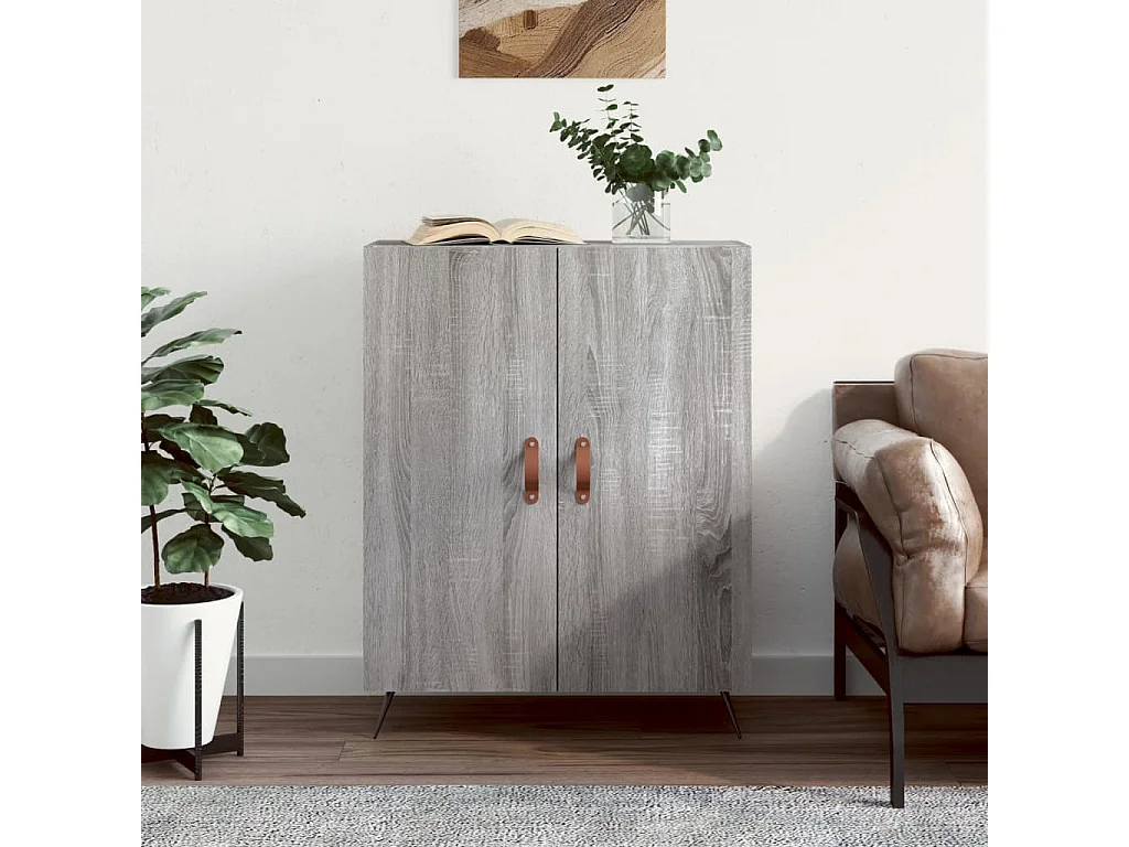 Buffet sonoma gris 69,5x34x90 cm bois d'ingénierie