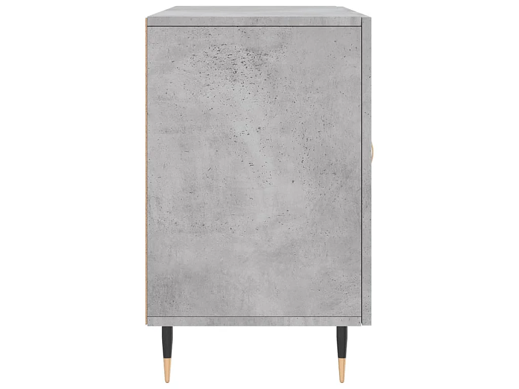 Buffet gris béton 100x36x60 cm bois d'ingénierie