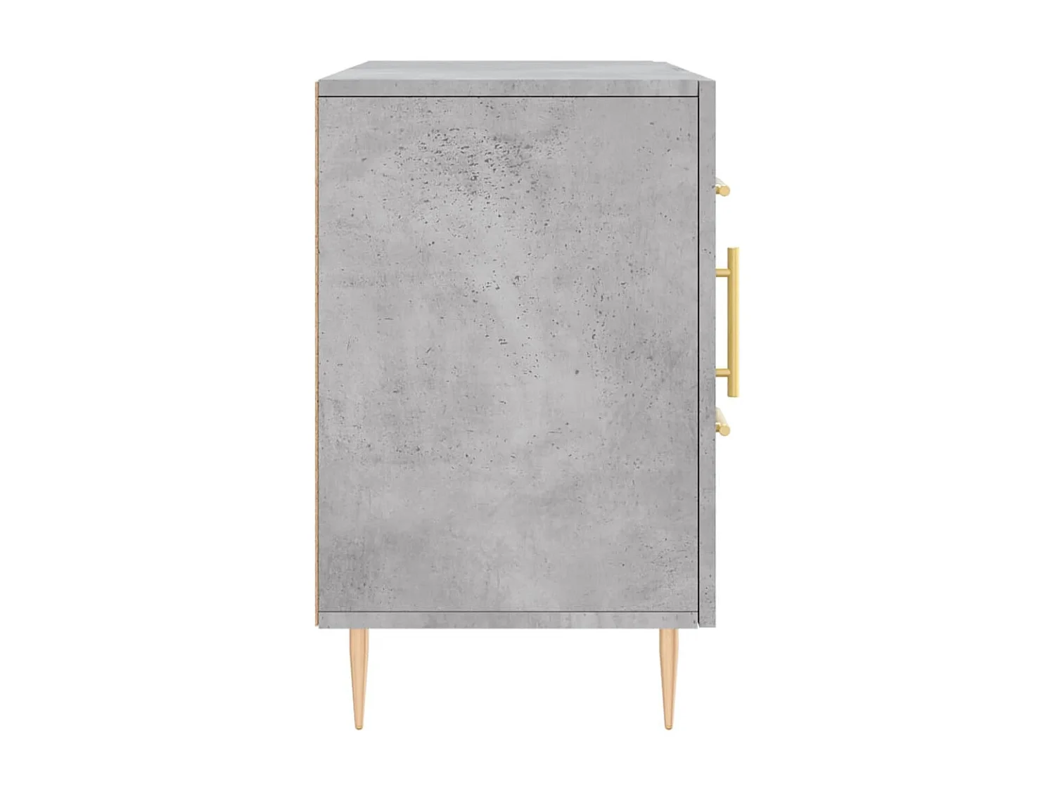 Buffet gris béton 100x36x60 cm bois d'ingénierie