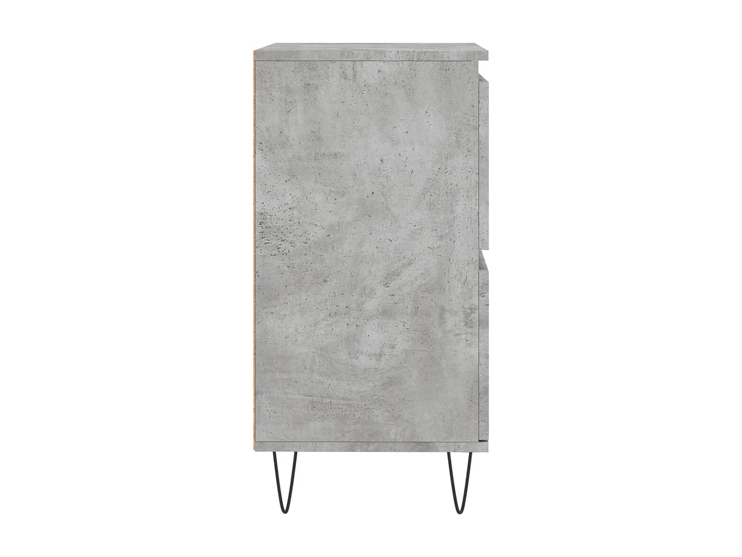 Buffets 3 pcs gris béton bois d'ingénierie