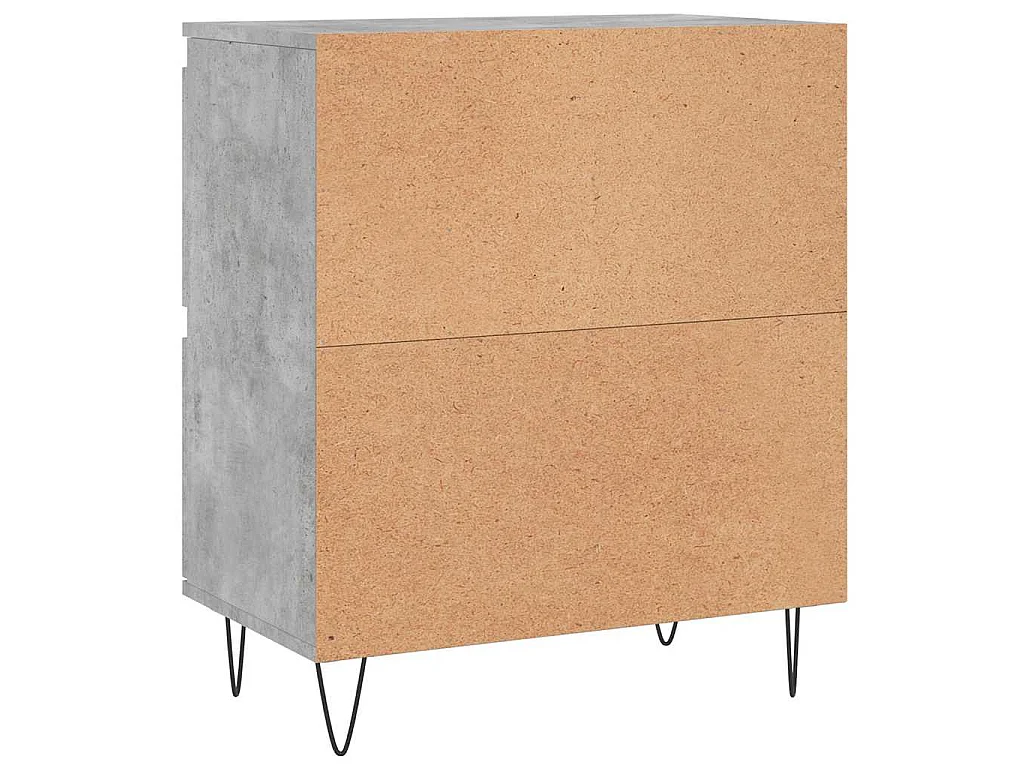 Credenze 3 pz Grigio Cemento in Legno Multistrato