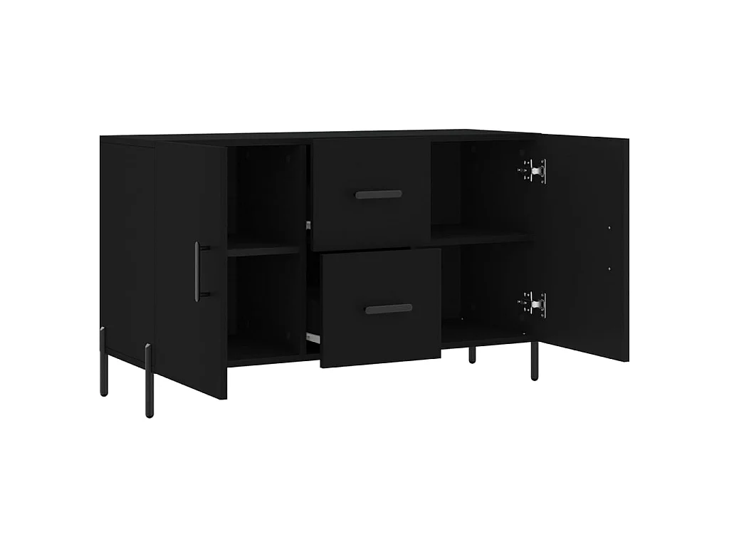 Aparador 100x36x60 cm derivados de madeira preto