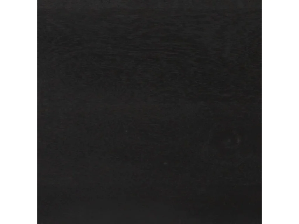 Aparador 110x30x75cm madeira de mangueira maciça preto/ dourado