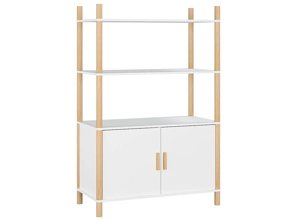 Buffet haut Blanc 80x40x121 cm Bois d'ingénierie