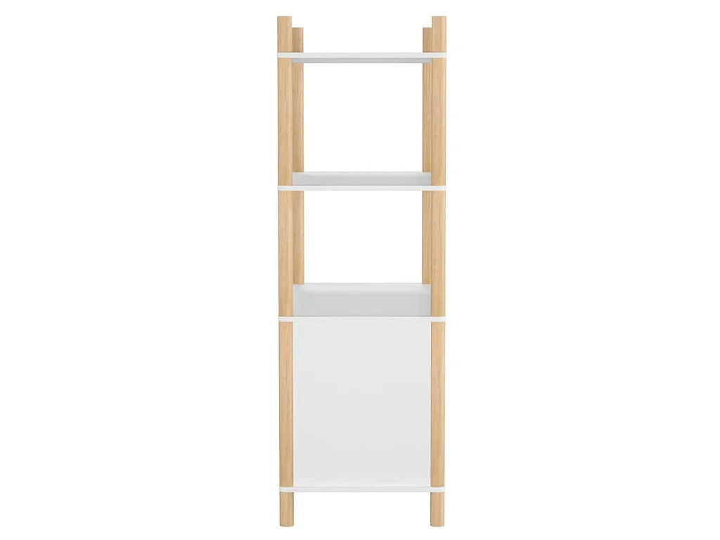 Buffet haut Blanc 80x40x121 cm Bois d'ingénierie