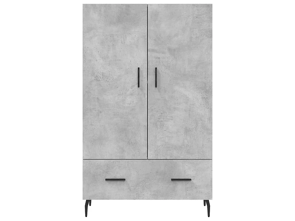 Highboard Betongrau 69,5x31x115 cm Holzwerkstoff
