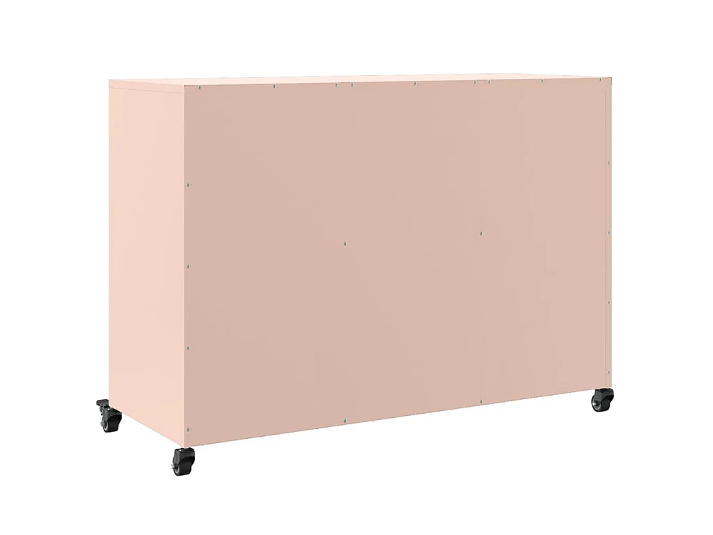 Credenza Rosa 100,5x39x72 cm in Acciaio