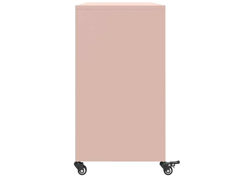 Credenza Rosa 100,5x39x72 cm in Acciaio