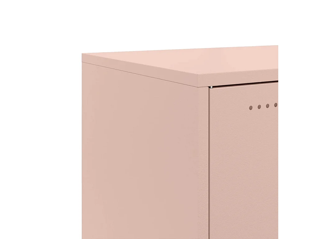 Credenza Rosa 100,5x39x72 cm in Acciaio