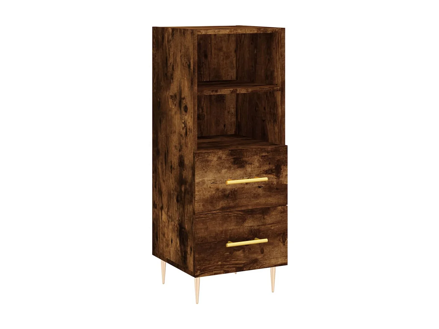 Buffet Chêne fumé 34,5x34x90 cm Bois d'ingénierie