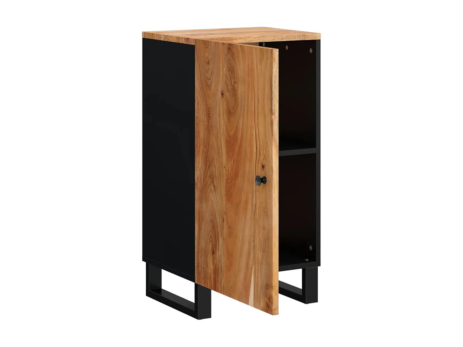 Dressoir met deur 40x31x75 cm massief acaciahout