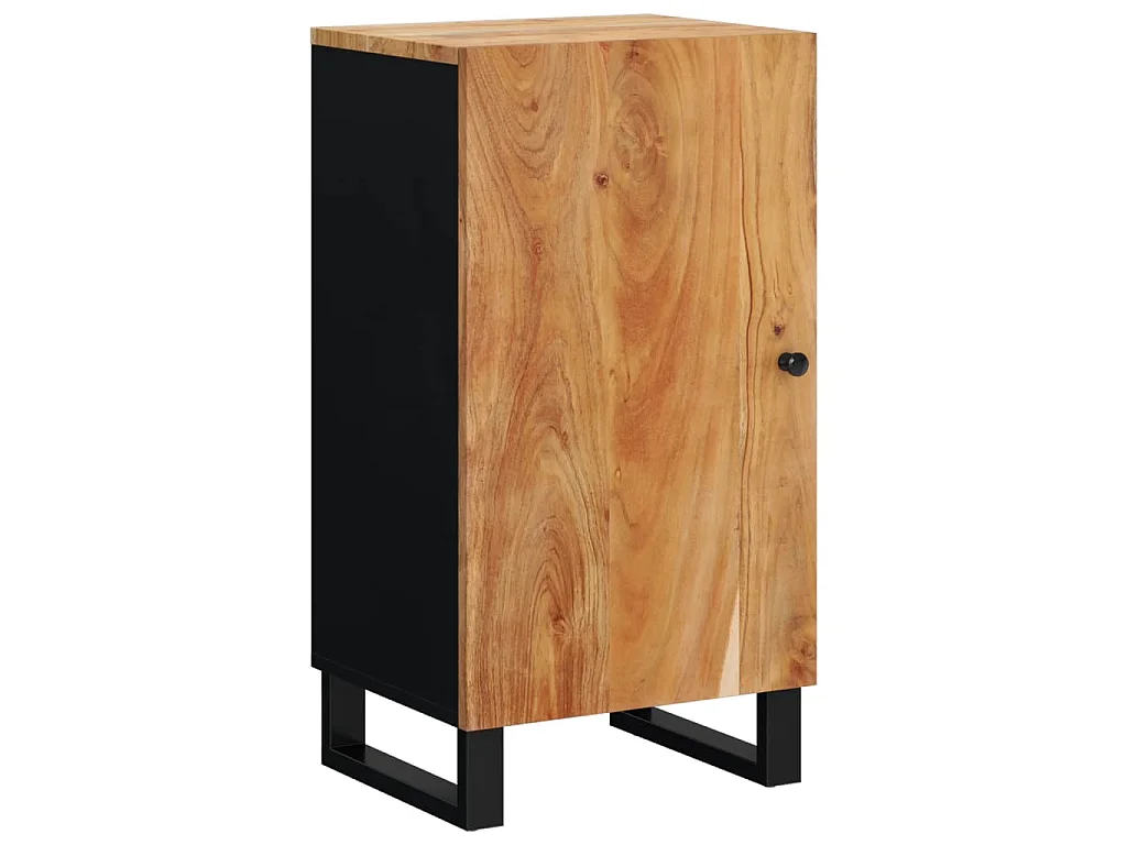 Buffet avec porte 40x31x75 cm bois massif d'acacia