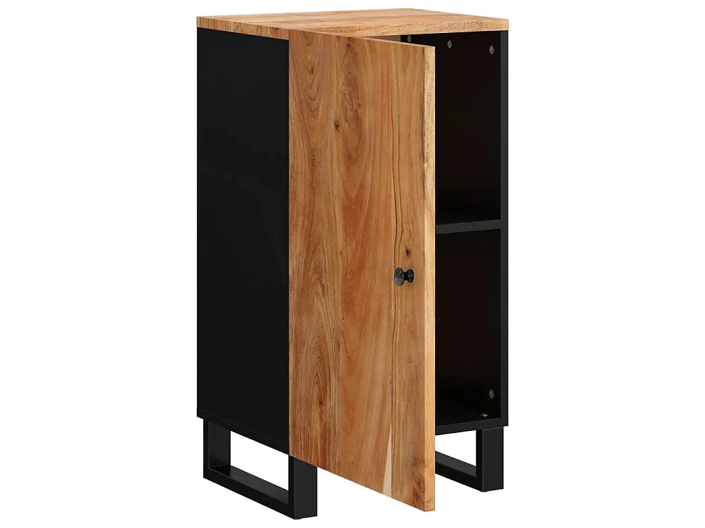 Buffet avec porte 40x31x75 cm bois massif d'acacia