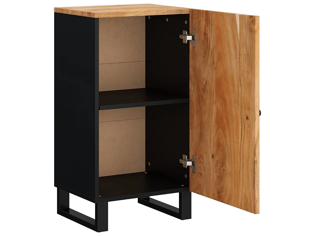 Buffet avec porte 40x31x75 cm bois massif d'acacia