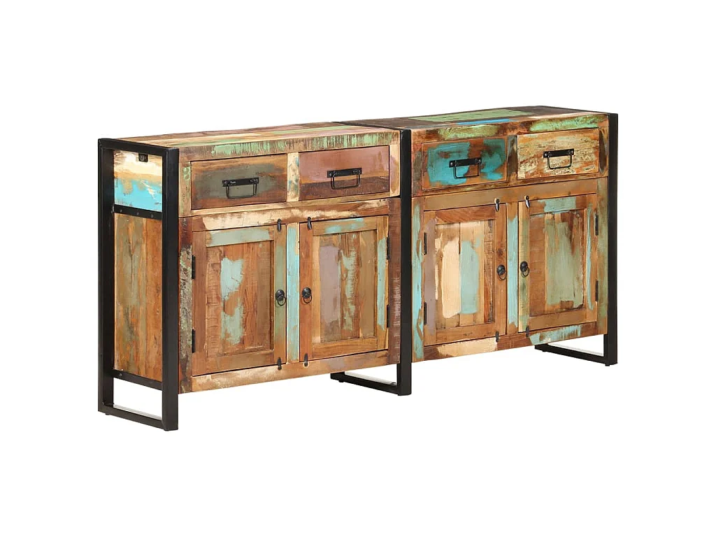 Dressoir 172x35x80 cm massief gerecycled hout