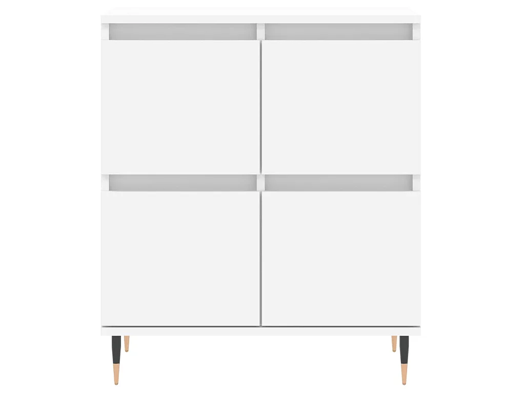 Buffets 3 pcs Blanc Bois d'ingénierie