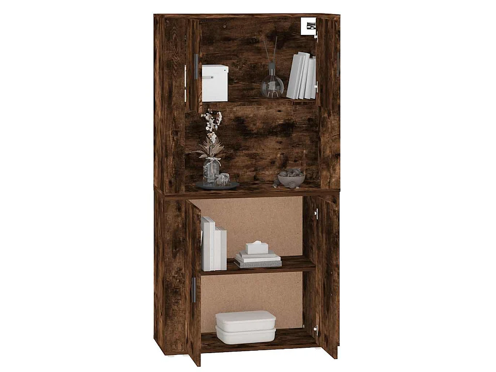 Buffet haut Chêne fumé Bois d'ingénierie