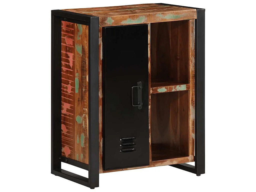 Credenza Multicolore 55x35x70 cm in Legno Massello Recupero