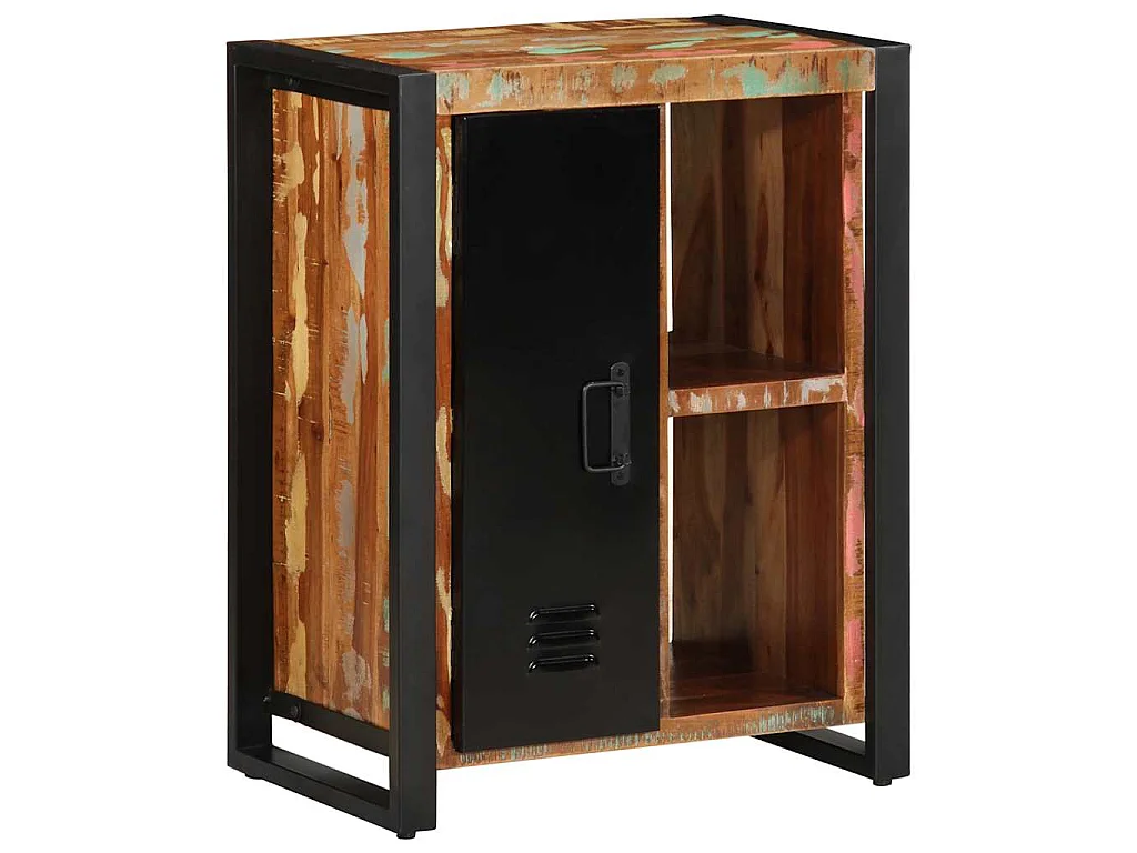 Credenza Multicolore 55x35x70 cm in Legno Massello Recupero