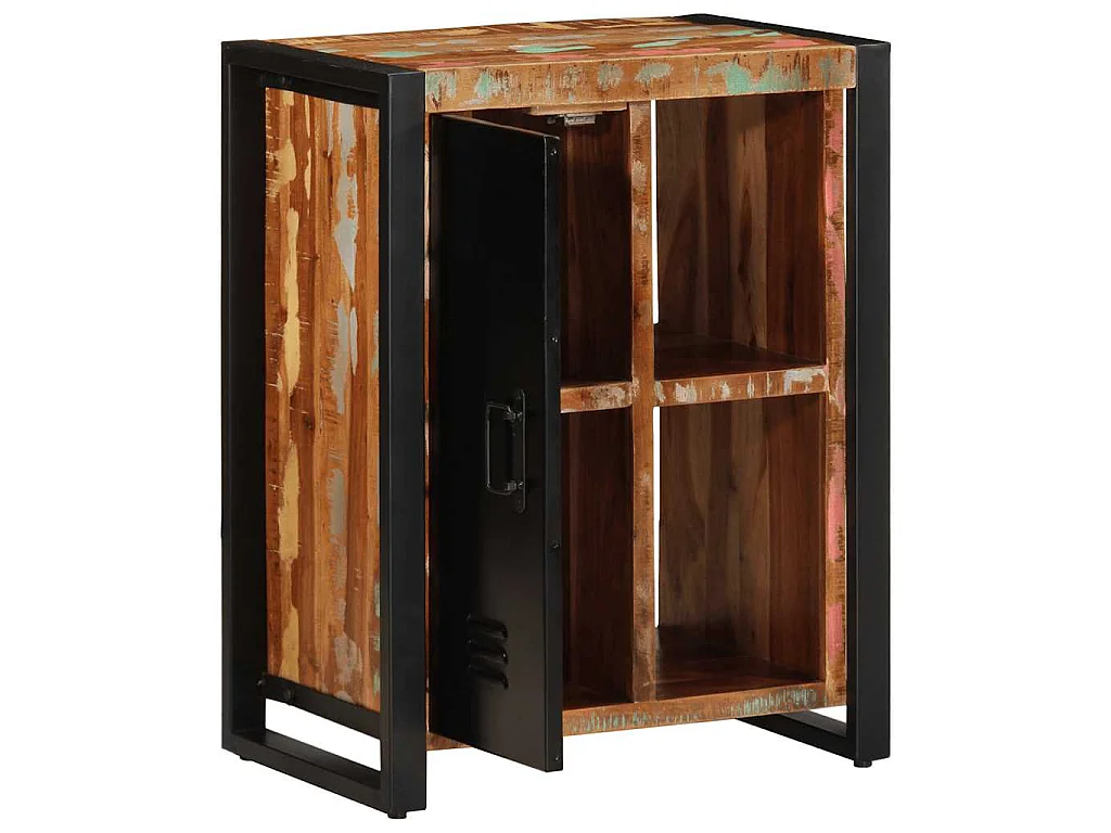 Credenza Multicolore 55x35x70 cm in Legno Massello Recupero