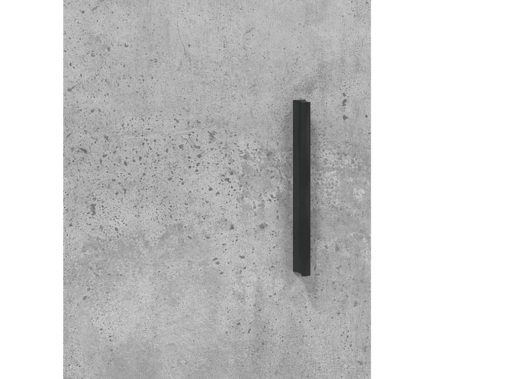 Buffet haut Gris béton 34,5x34x180 cm Bois d'ingénierie