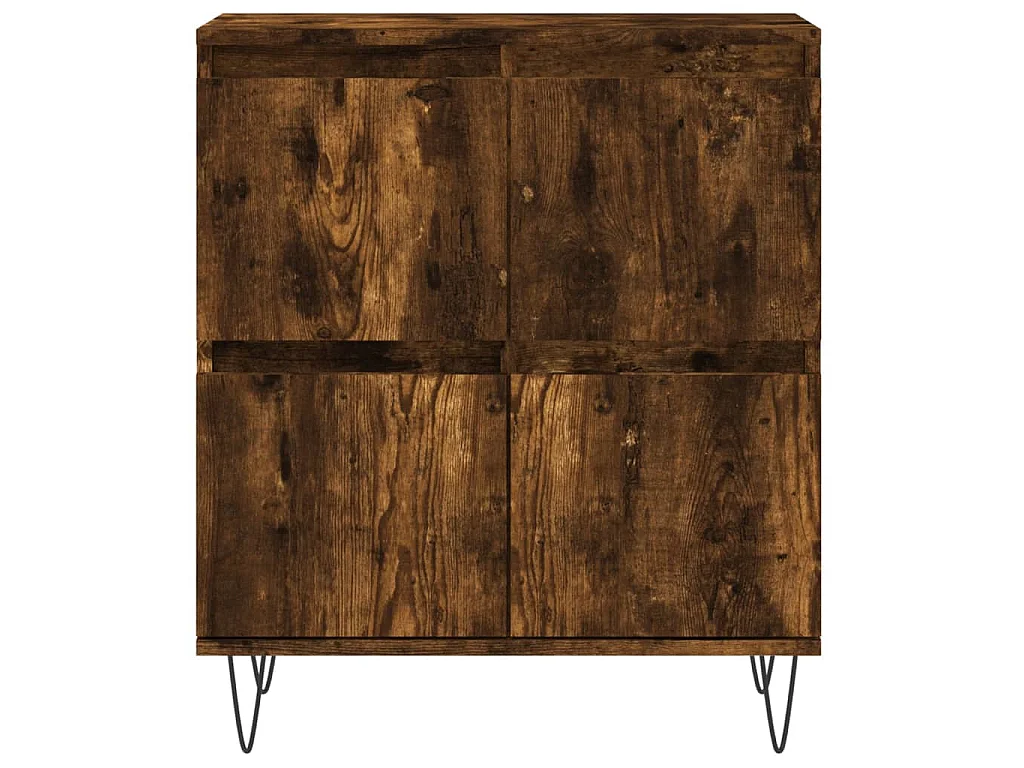 Buffets 2 pcs chêne fumé bois d'ingénierie
