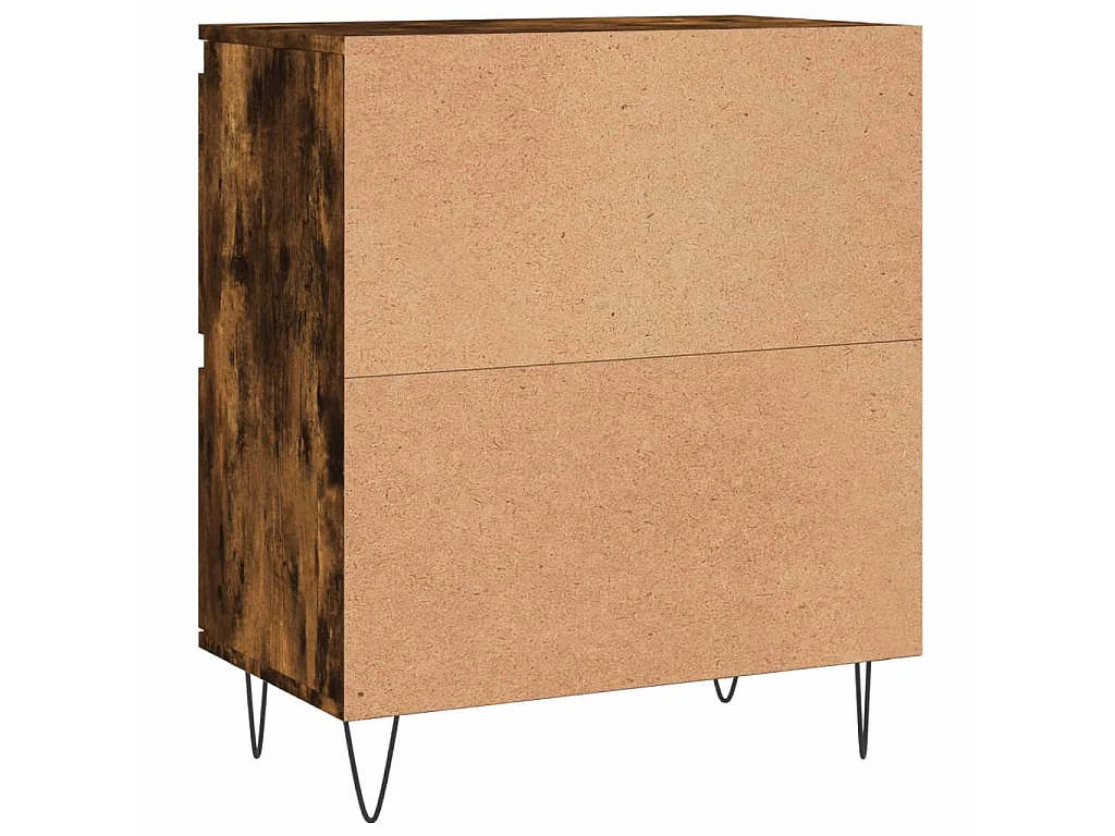 Buffets 2 pcs chêne fumé bois d'ingénierie