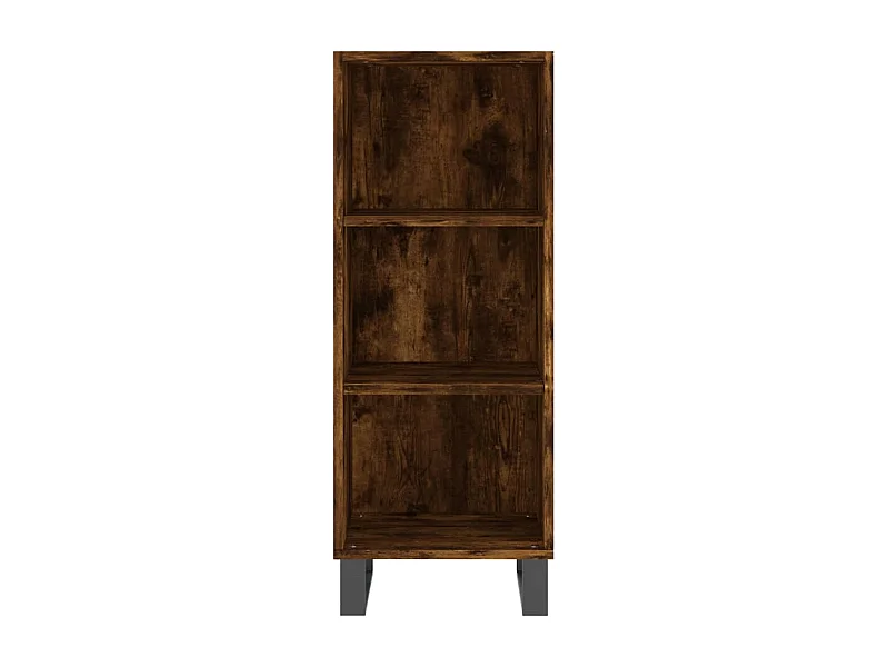 Buffet chêne fumé 34,5x32,5x90 cm bois d'ingénierie