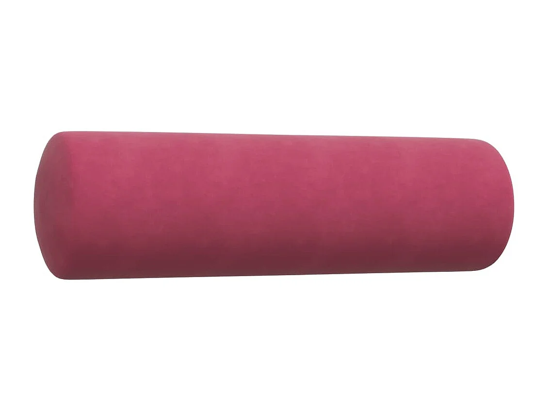 2-delige Loungeset met kussens en bolsters fluweel wijnrood