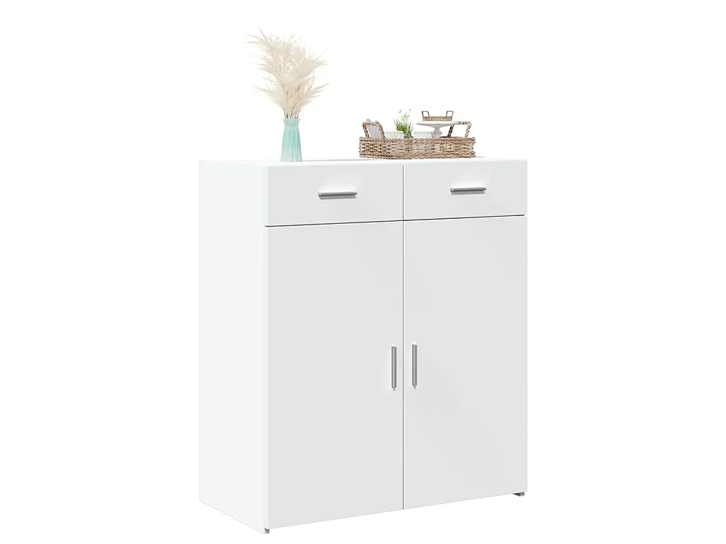 Aparador 80x42,5x93 cm derivados de madeira branco