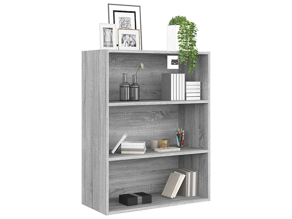 Hangkast 69,5x32,5x90 cm grijs sonoma eikenkleurig