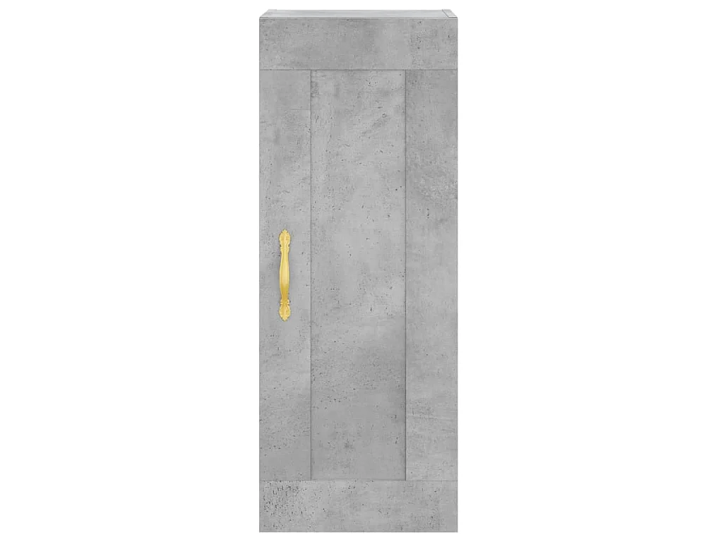 Highboard Betongrau 34,5x34x180 cm Holzwerkstoff