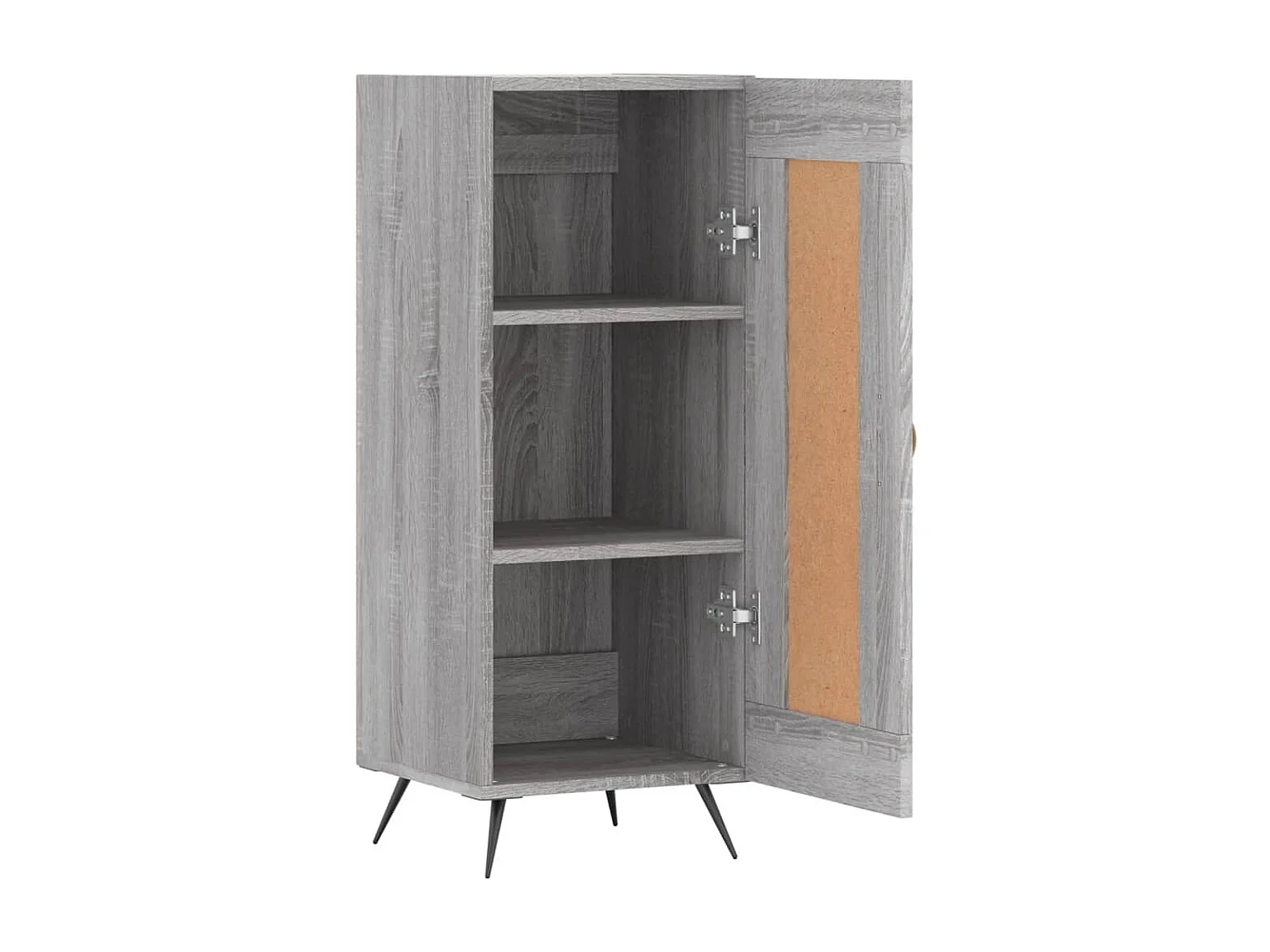 Credenza Grigio Sonoma 34,5x34x90 cm in Legno Multistrato
