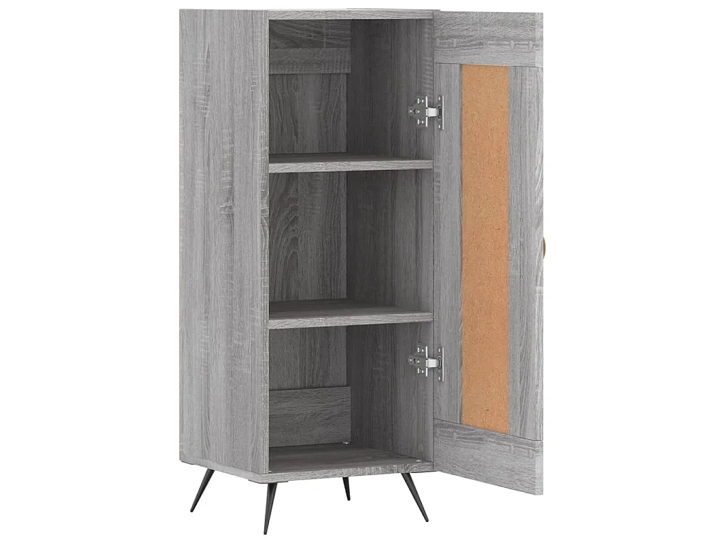 Buffet Sonoma gris 34,5x34x90 cm Bois d'ingénierie