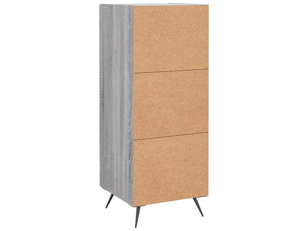 Buffet Sonoma gris 34,5x34x90 cm Bois d'ingénierie
