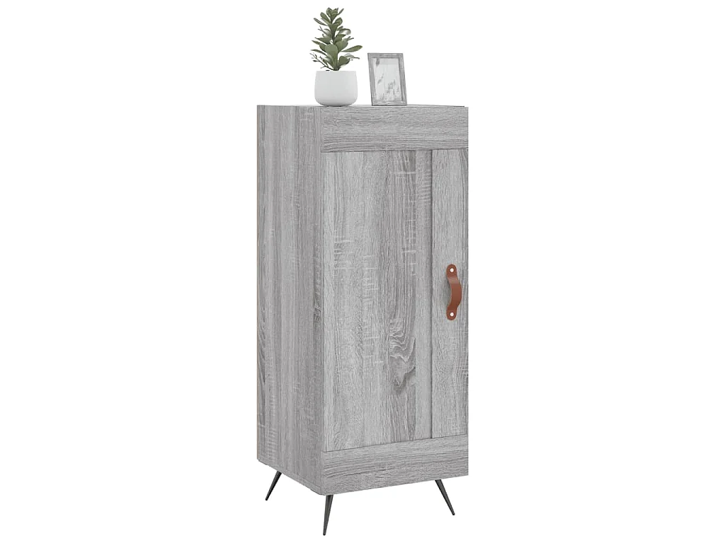 Buffet Sonoma gris 34,5x34x90 cm Bois d'ingénierie