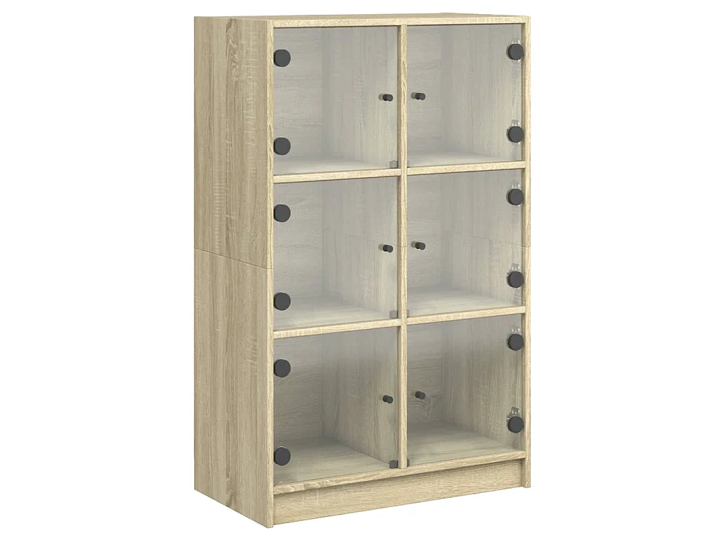 Highboard mit Türen Sonoma-Eiche 68x37x109 cm Holzwerkstoff