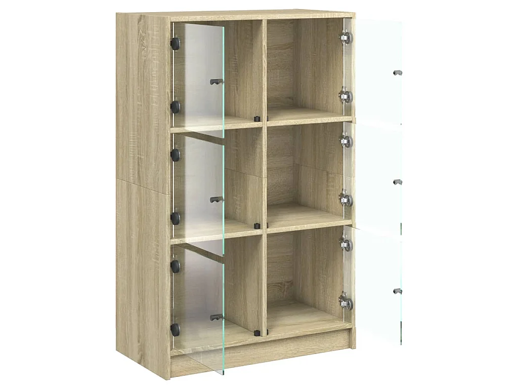 Highboard mit Türen Sonoma-Eiche 68x37x109 cm Holzwerkstoff
