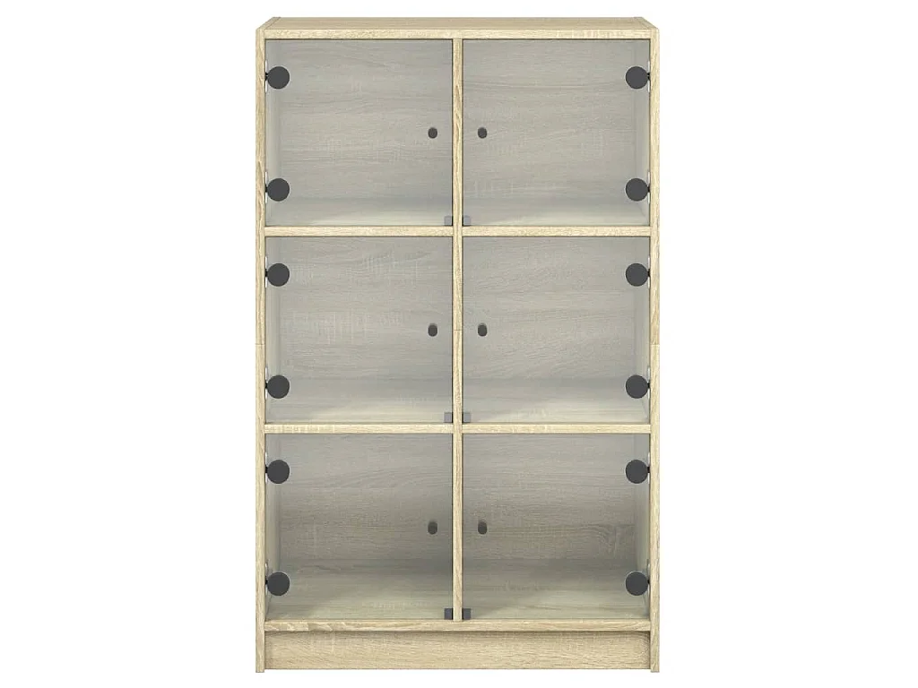 Highboard mit Türen Sonoma-Eiche 68x37x109 cm Holzwerkstoff