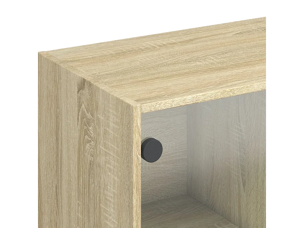 Highboard mit Türen Sonoma-Eiche 68x37x109 cm Holzwerkstoff