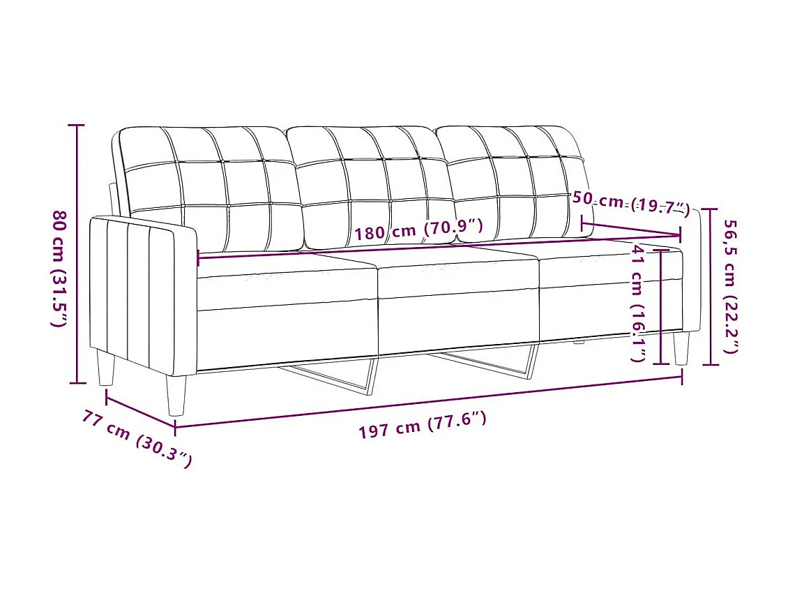 Ensemble de canapés 2pcs et coussins et traversins bleu velours