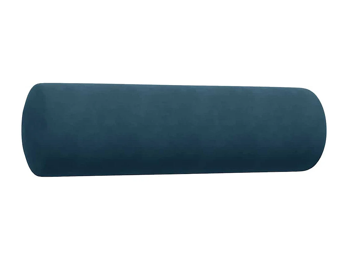 Ensemble de canapés 2pcs et coussins et traversins bleu velours