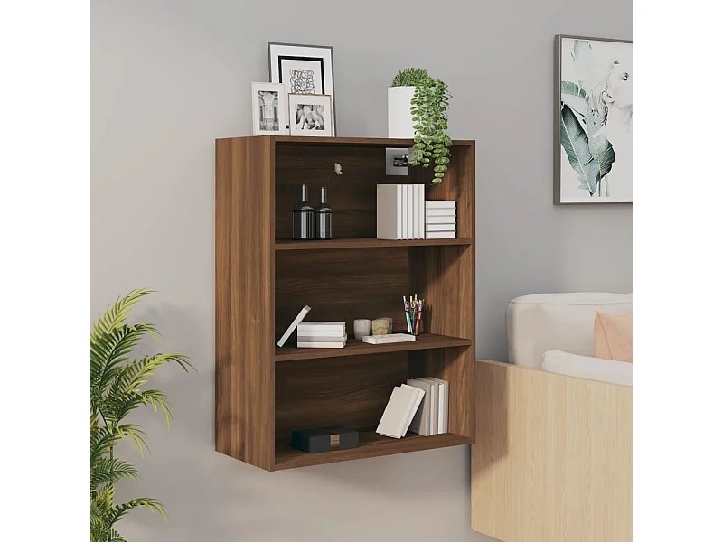 Armoire murale suspendue Chêne marron 69,5x32,5x90 cm