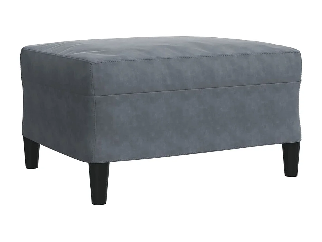 Set di Divani 4 pz con Cuscini Grigio Scuro in Velluto